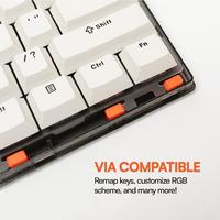Gambar Press Play APOLLO61 Lite 60% - APOLLO-61Wired Mechanical Keyboard - Smokey Black, Ivory Linear dari Clover Gaming Indonesia undefined 4 Tokopedia