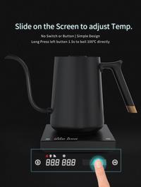 Gambar TIMEMORE FISH BASIC ELECTRIC GOOSENECK KETTLE TEKO LEHER ANGSA DIGITAL - 600 ml, Hitam dari Thebijikopi undefined 2 Tokopedia