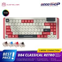 Gambar DUSTSILVER Red & White Classical Retro Hotswap RGB Wireless Keyboard - Red Switch  dari GOODGAMINGSHOP undefined 1 Tokopedia