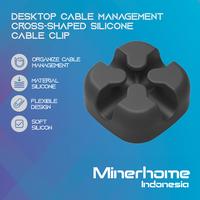 Gambar Cable Management Cross-shaped Silikon Klip dari Minerhome Indonesia undefined 1 Tokopedia