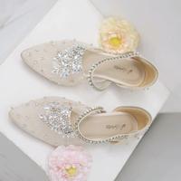 Gambar Syhafira - Quinsha Wedding Shoes Heels Kaca 3 Cm cream - 35 dari syhafirashoes undefined 4 Tokopedia