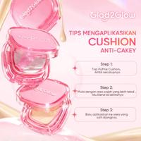 Gambar Glad2Glow Perfect Cover Cushion 11g - Perfect Cushion Glad 2 Glow G2G - Waterproof - G2G - 00 Affogato dari Debelleza Shop undefined 4 Tokopedia