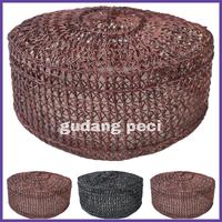 Gambar PECI SONGKOK KOPIAH ROTAN COKLAT Muslim dewasa Nyaman Hitam coklat - coklat, no 5 = lingkar kepala 55cm dari GUDANG PECI undefined 1 Tokopedia