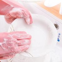 Gambar Sarung Tangan Cuci Piring Silikon Glove / Rubber Gloves / Sarung Tangan Latex Karet Gerigi / Sarung Tangan Wastafel Cleaning Minyak - Hijau dari KIMBERLY HOUSE undefined 5 Tokopedia