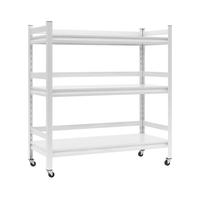 Gambar AZKO Krisbow Rak Besi Tingkat Dengan Roda Storage Rack Steel Tempat Penyimpanan Serbaguna Rak Barang Organizer Gudang - 3 Tingkat dari AZKO ID undefined 5 Tokopedia
