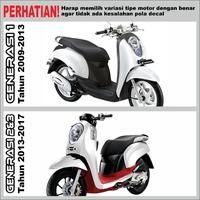 Gambar Decal Honda Scoopy all type full body custom sticker print custom sticker motif Gradasi center (DC SCP 98) - Coral Pink, Gen 5 (2020-2024) dari RD Design Sticker undefined 3 Tokopedia