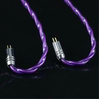 Gambar XINHS Lavender Kabel 4 Strands Of 6N Single Crystal Copper Litz Coaxial Shielded IEM Earphone Upgrade Cable IVIPQ - 3.5mm dari Kuping Sensi undefined 4 Tokopedia