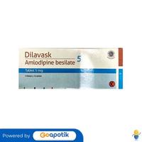 Gambar DILAVASK 5 MG BOX 50 TABLET dari Apotek Kosambi By GoApotik undefined 1 Tokopedia
