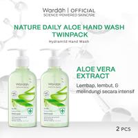 Gambar Wardah Nature Daily Aloe Hydramild Hand Wash 250 ml Twinpack - Sabun cuci tangan dengan Natural Aloe Vera dan Tea Tree Oil - Melembapkan dan Menyegarkan dari wardahbeautyid undefined 1 Tokopedia