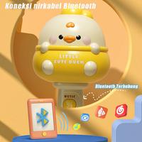 Gambar PIKYO Mainan Mikrofon Anak Mikrofon Bluetooth Wireless/Suara Meniru Lagu Musik Edukatif Ulang Tahun Anak Bayi Lampu - B003-DuckPink dari PIKYO INDONESIA undefined 3 Tokopedia