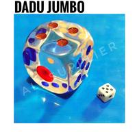 Gambar DADU JUMBO TRANSPARAN / MAINAN ANAK / DADU BESAR / DICE GAMES / RARE DICE / UKURAN 33mm - -, - dari ALI SUPPLIER undefined 2 Tokopedia