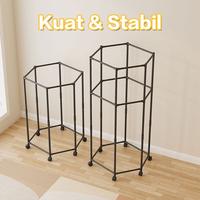 Gambar Paus Biru - Rak Gantung Baju 360 Putar | Hanger Pakaian Serbaguna Tanpa Bor Anti Karat Cabinet - 1-Layer dari Paus Biru Indonesia undefined 2 Tokopedia