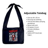 Gambar Simplypop Adjustable totebag Tsunobag tas tote bag pria wanita bahan kain drill tas  besar Kanvas - Migos Takeoff dari simplypop.id undefined 2 Tokopedia