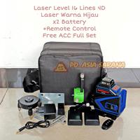 Gambar Laser Level 16 Lines Hijau 4D Self Waterpass Timbang Garis Ukur LD-312 - FULL SET dari Asia Sarana undefined 1 Tokopedia