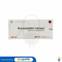 Gambar ROSUVASTATIN CALCIUM DIPA 20 MG BOX 20 TABLET dari Apotek Johar Medika By GoA undefined 2 Tokopedia