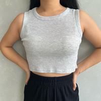 Gambar Korean Basic Tanktop Bra Knit Crop Tank Top Atasan Wanita - Black dari Julee Basic undefined 1 Tokopedia