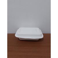 Gambar Bagasse Lunch Box 450 ml (7" x 5") / Kotak Serat Tebu Isi 25 Pcs dari KemasanKu Sby undefined 3 Tokopedia