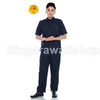 Gambar Seragam Kerja Pria Navy Lengan Pendek Baju Dinas Kantor Seragam PNS/Pemda/Honorer Seragam Pegawai Desa Terbaru - Dinas Navy Panjang, S dari Cingarawatishop undefined 4 Tokopedia