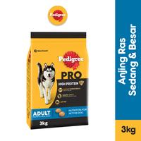 Gambar Pedigree High Protein Makanan Anjing Kering Ras Sedang dan Besar 3 kg - 3 kg - Ras Sedang dan Besar dari Whiskas Indonesia undefined 1 Tokopedia