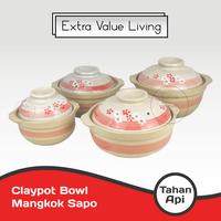Gambar Mangkok Sapo Keramik Tahan Api Basi Sapo / Panci Sapo / Claypot / Pot Sapo - 1500 ML dari Extra Value Living undefined 1 Tokopedia