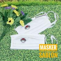 Gambar Masker Kain Sablon Anti Debu Putih Polos Pengait Karet Masker Penutup Mulut dan Hidung Perlengkapan Haji dan Umroh - Warna dari Nabawi Oleh Oleh Umroh Haji undefined 5 Tokopedia