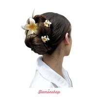 Gambar GS JR586 Jepit Rambut Kamboja Bali 1 Set isi 3 Plumeria Bunga Kamboja Warna Soft - Kuning Muda dari glamonshop.official undefined 1 Tokopedia