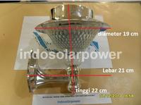 Gambar Lampu Dinding 24 LED model stainless solar power tenaga surya matahari - White dari Indosolarpower undefined 3 Tokopedia