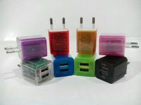 Gambar Kepala Batok Charger / Casan Dual USB 2A & 1A Ampere Warna Warni dari Grosir Store Online undefined 1 Tokopedia