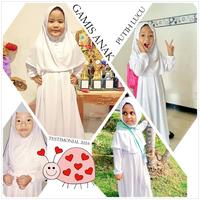 Gambar Baju Muslim Gamis Anak Perempuan Putih Lucu Simple Murah dari Grone undefined 5 Tokopedia