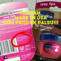 Gambar Vaseline lip therapy Rosy lips USA (fake or authentic) dari lanlanonlineshop undefined 3 Tokopedia