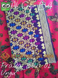Gambar Kain Batik Pekalongan Primisima Prada Bali 02 Ungu Unggul Jaya dari ali grosir batik undefined 5 Tokopedia