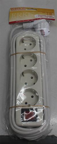 Gambar Power Outlet Stop kontak Arde 4 lobang kabel 5 meter with saklar ON-OF dari German Shop undefined 3 Tokopedia