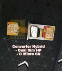 Gambar Converter Hybrid SIM + Micro SD/memory/penghubung/dual sim/ dari MScell undefined 2 Tokopedia