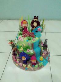 Gambar Kue Ulang Tahun / Birthday Cake karakter tingkat bulat 20+16 dari Novlauwcake undefined 2 Tokopedia