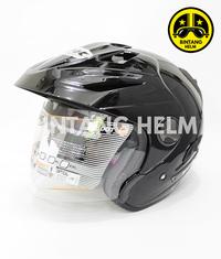 Gambar Helm INK Flash Solid Black Metallic dari Bintang Helm Surabaya undefined 2 Tokopedia