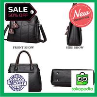 Gambar Mewah Tas Tangan Wanita Tas Desainer Tas Kulit Asli Wanita Bahu Tas dari dompet kulit import undefined 2 Tokopedia