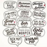 Gambar Monochrome Fun Props Properti Aksesoris Foto Photobooth dari pepadia undefined 1 Tokopedia