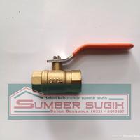Gambar BALL VALVE / STOP KRAN AIR 3/4 inch KUNINGAN ONDA HARGA DISTRIBUTOR dari TB. Sumber Sugih undefined 3 Tokopedia
