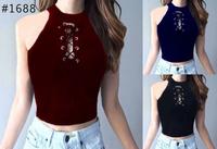 Gambar Yuki Tank Top / Inner Knitting / Rajut Tank Top You can see Crop Tee - Navy dari Aniera Collection undefined 2 Tokopedia