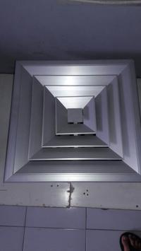 Gambar Diffuser untuk Ventilasi AC Central Uk. 30 x 30 cm , sock & damper dari Hangar Diffuser undefined 1 Tokopedia