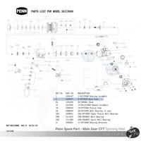 Gambar Penn Spare Part - Main Gear CFT 5000 / 6000 Spinning Reel - 1191019 5000SG dari Click n Fish id undefined 3 Tokopedia