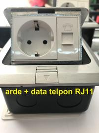 Gambar Stop Kontak Lantai arde +data telpon RJ11/ Floor Outlet / Kontak Tanam dari Sukses Mandiri Electric undefined 5 Tokopedia