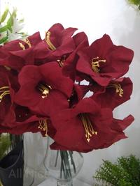 Gambar Bunga Amarilis Merah - Bunga Artificial dari All Nice Flower and Decoration undefined 1 Tokopedia