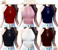 Gambar Yuki Tank Top / Inner Knitting / Rajut Tank Top You can see Crop Tee - Navy dari Aniera Collection undefined 1 Tokopedia