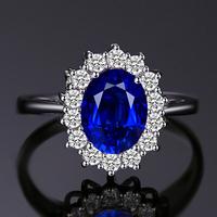 Gambar Jw Cincin Tunangan Sterling Silver 925 dengan Batu Zircon Warna Biru dari Velon undefined 3 Tokopedia