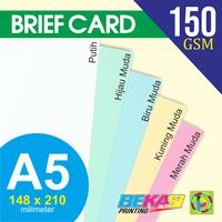 Gambar Kertas BC / Briefcard 150 GSM A5 148x210 mm dari Bekasi Printing Utama undefined 2 Tokopedia