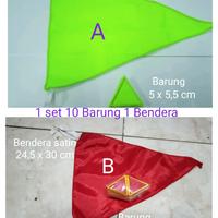 Gambar TANDA REGU BARUNG 10 DAN 1 BENDERA BARUNG - 1 SET dari KURNIA ATK Shop undefined 1 Tokopedia