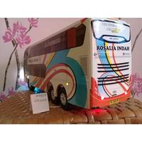 Gambar Miniatur bus bis Rosalia Double decker Lampu dari Angzie Store undefined 3 Tokopedia