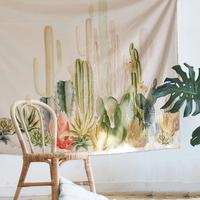 Gambar Polyester Tapestry Wall Hangings Cactus Home Decor Creative dari TOKOHJR undefined 4 Tokopedia