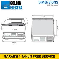 Gambar Timbangan Hitung Digital 30kg CAS EC-II Ketelitian 1g Counting Scale - Putih dari GOLDEN ELECTRA undefined 5 Tokopedia